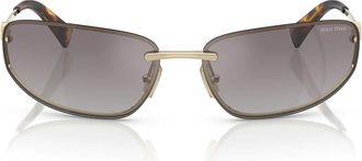 Miu Miu Sunglasses Mua50 S Zvn30 C Pale Gold/Blue Gradient Silver Women