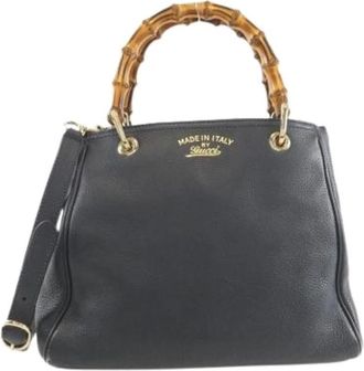 Gucci Pre-owned Handbags, female, Blue, Size: ONE SIZE Pre-owned Vintage Handbag