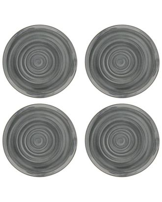 Godinger Dnu Aur Discontinued Godinger Swirl Melamine Dinner Plates (Set Of 4)