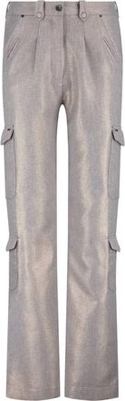 Zip73 Dames, Broeken, Grijs, Maat: W30