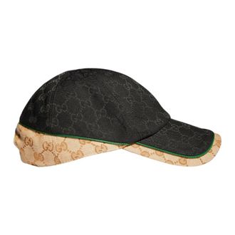Gucci GG Katoenen Canvas Baseballpet - Heren - Petten - Zwart - L - Katoen - Accessoires