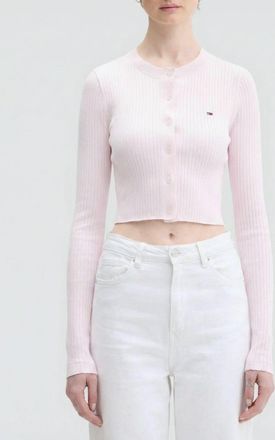 Tommy Jeans Cardigan in misto cotone con logo Tommy Jeans