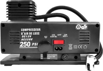 OEM Compresor De Aire Port&aacute;til 120w 250 Psi Para Coche Y Uso Dom&eacute;stico Negro