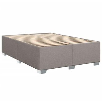 vidaXL Cama Sin Colch&oacute;n Tela Gris Taupe 140x200 Cm Vidaxl