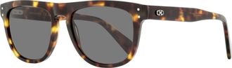 Ferragamo Ferragamo Mens Soft Square Sunglasses SF1111SCP 242 Dark Tortoise 55mm