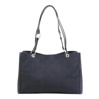 Ferragamo Pre-owned Tote Bags, female, Black, Size: ONE SIZE Pre-owned Nylon Shoulder Bag