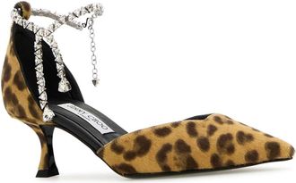 Jimmy Choo London Womens Stevie Heel Beige Leather