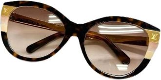 Louis Vuitton Pre-owned Petite Spencer Zonnebril - Dames - Vintage Accessoires - Bruin - ONE Size - Vintage