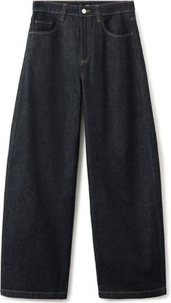 Mango Mid Rise Balloon Jeans in Open Blue at Nordstrom, Size 10