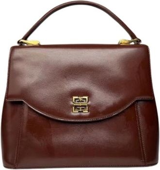 Givenchy Pre-owned Handbag - Dames - Vintage Handtas - Bruin - ONE Size - Leer - Vintage