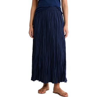 Nic+Zoe Cotton Crinkle Maxi Skirt at Nordstrom, Size Xx-Large