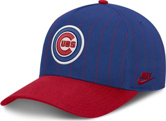 Nike Chicago Cubs Cooperstown Rise Nike Mens MLB A-Frame Adjustable Hat in Blue | NB1D073KC78-JC9