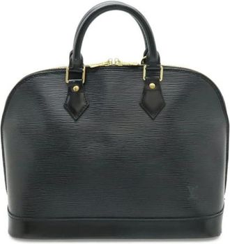 Louis Vuitton Pre-owned Alma Handbag - Dames - Vintage Handtas - Zwart - ONE Size - Leer - Vintage