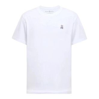 Psycho Bunny Classic Crew Neck Tee in White Men