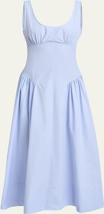 Proenza Schouler Kendall Drop-Waist Cotton Midi Dress