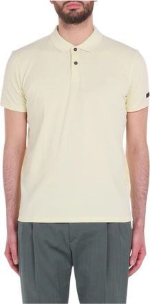 Roberto Ricci Design Polo Macro met Logo - Heren - Polos - Geel - XL - Katoen - Tops