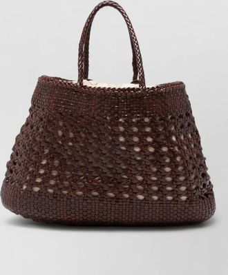 Dragon Diffusion na leather woven tote bag