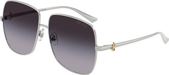 Jimmy Choo London JC4030B 30028G Womens Sunglasses Silver Size 58