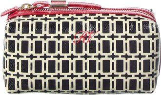 Roger Vivier Miss X Coated Canvas & Leather Pouch