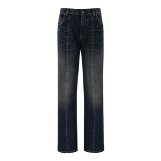 Versace Straight Jeans, female, Blue, Size: W27 Straight Jeans