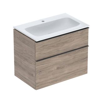 Keramag Keramag - Geberit Icon Set Mueble Lavabo Con Mueble Bajo Lavabo, 2 Cajones