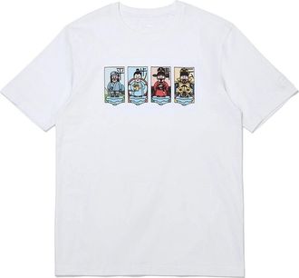 Li-Ning Ping Bu Qing Yun Graphic T-shirt White AHSS365-1
