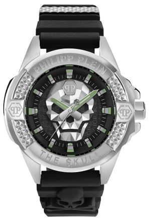 Philipp Plein The $kull Mens Black Watch PWAAA0121 Silicone - One Size