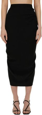 Dries Van Noten Midi Rokken - Dames - Midirokken - Zwart - M - Wol - Rokken