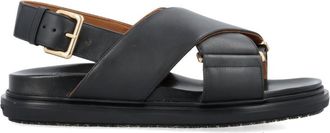 Marni Black Fussbet Sandals