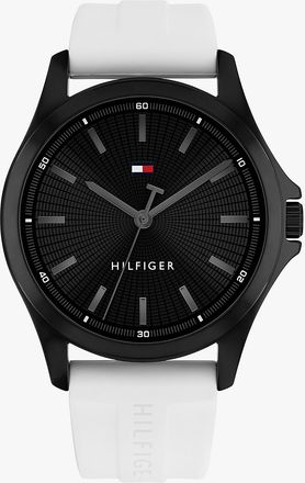 Tommy Hilfiger Mens 43MM Silicone Strap Sport Watch - Black