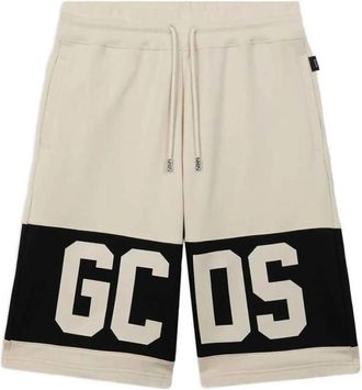 GCDS Long Shorts - Heren - Korte Broeken - Beige - S - Korte Broeken
