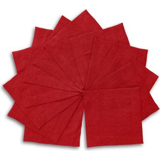 Solino Home Linen Cocktail Napkins - Sonoma, 6 x 6 in Red at Nordstrom, Size Small