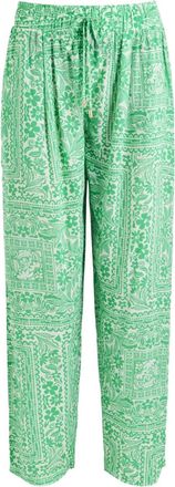 Melissa Odabash Pantaloni Jude con dettaglio a fiori - Verde