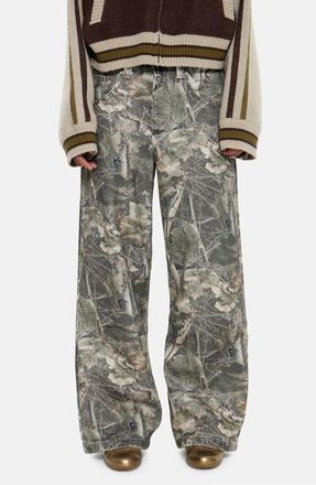 Jaded London Woodland Colossus Baggy Jeans in Camo at Nordstrom, Size 25