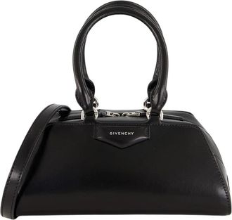 Givenchy Mini Antigona East-West Tas - Dames - Handtassen - Zwart - ONE Size - Katoen - Tassen