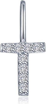Lafonn Letter Charm Pendant in Silver T at Nordstrom