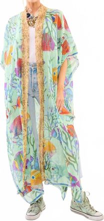 Aratta Deep Sea Duster In Mint