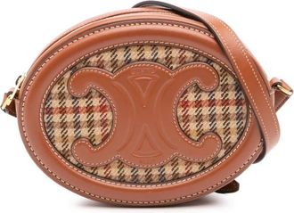 Celine Pre-owned Cross Body Bags, female, Brown, Size: ONE SIZE Pre-owned Oval Crossbody Bag