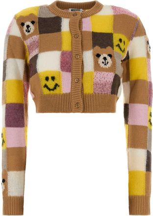 Moschino Embroidered Nylon Blend Cardigan
