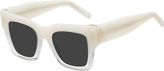 HUGO BOSS BOSS 1386/S 05XB IR Ivory Shaded Crystal/Grey