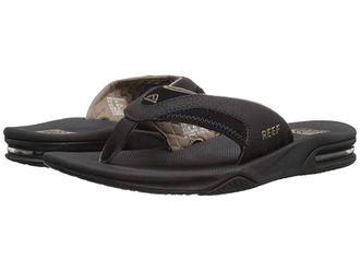 Reef Fanning Mens Sandals Black/Brown : 10 D - Medium, Synthetic