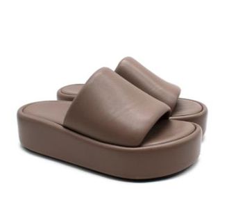 Balenciaga Mouse Brown Platform Slides Size 36