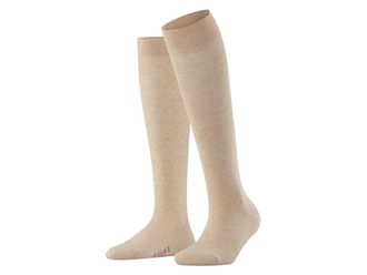Falke Family Cotton Knee High Womens Crew Cut Socks Shoes Sand : EU 39-42 (US Womens 8-10.5), Cotton/Polyamide