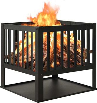 vidaXL Brasero De Acero 40x40x40 Cm