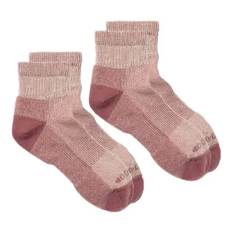 Rei Co-Op Merino Wool Lightweight Hiking Quarter Socks - 2 Pairs Purple L