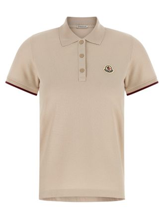 Moncler Polo con toppa logo Moncler