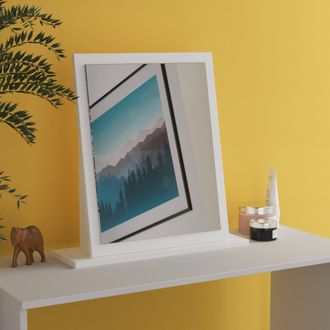 Lewis's Milan Small Mirror in White Matt - Ready Assembled - Lewiss Home | TJ Hughes