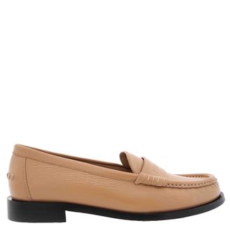 Ferragamo Irina Leather Loafers, Size 7.5 D