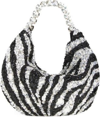 L'Alingi Zebra Stripe Hobo Bag at Nordstrom