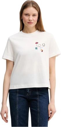 Paul Smith T-shirt - Dames - T-shirts - Wit - L - Katoen - Tops